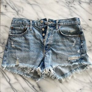 Agolde Parker Cutoff Denim Shorts